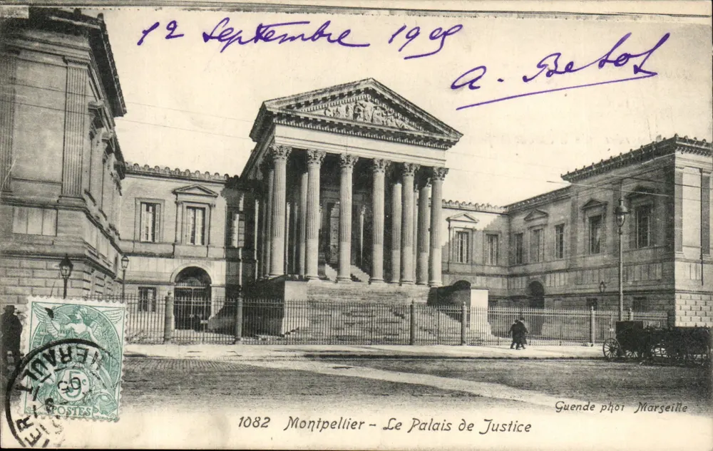 Montpellier — O Palácio de Justiça — Guende fot. Marselha - Frente
