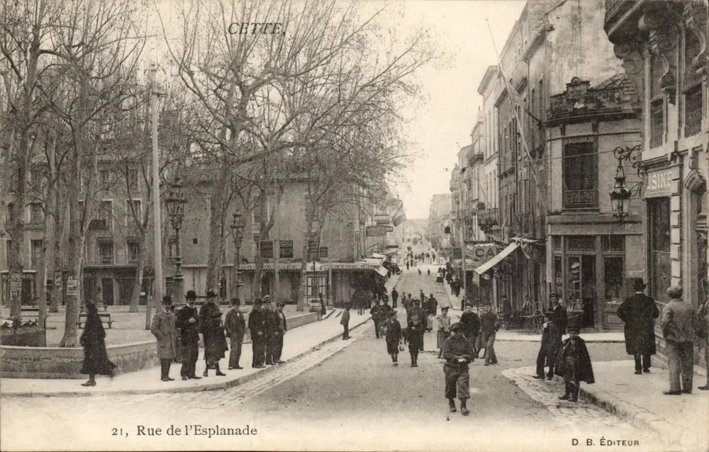 Rue de l'Esplanade — CETTE — D. B. ÉDITEUR - Awers