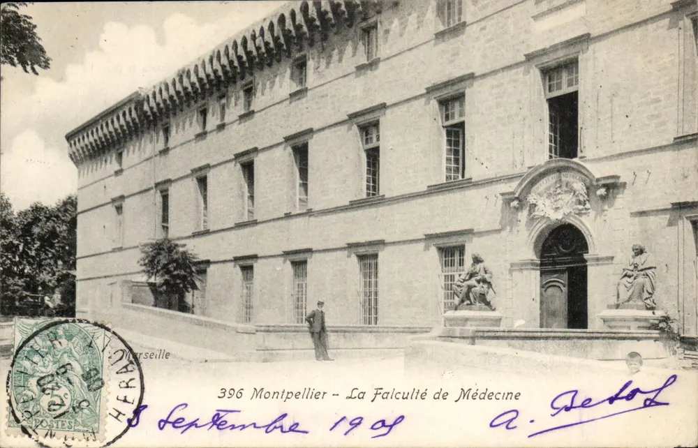 Montpellier - A Faculdade de Medicina — editor desconhecido, número de série não visível - Frente
