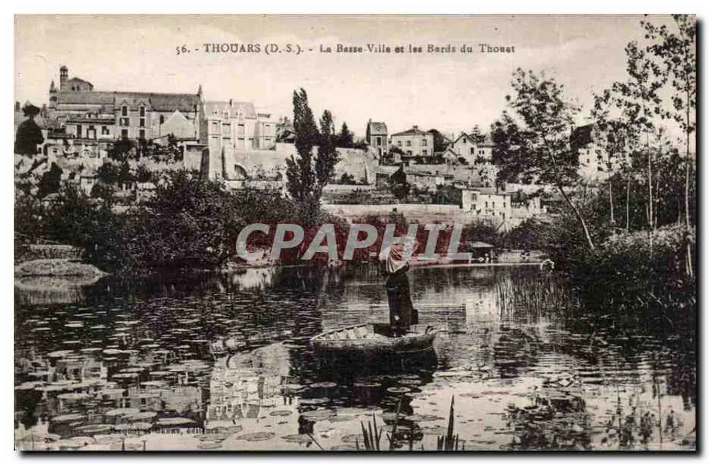 Thouars (D.S.) - La Basse-Ville y las orillas del Thouet - Anverso