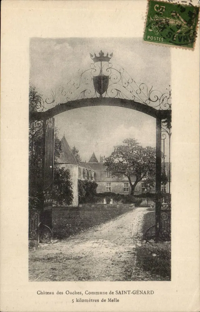 Schloss der Ouches — Gemeinde SAINT-GÉNARD — 5 Kilometer von Melle — Verlag: Editions Moreau, Melle - Vorderseite