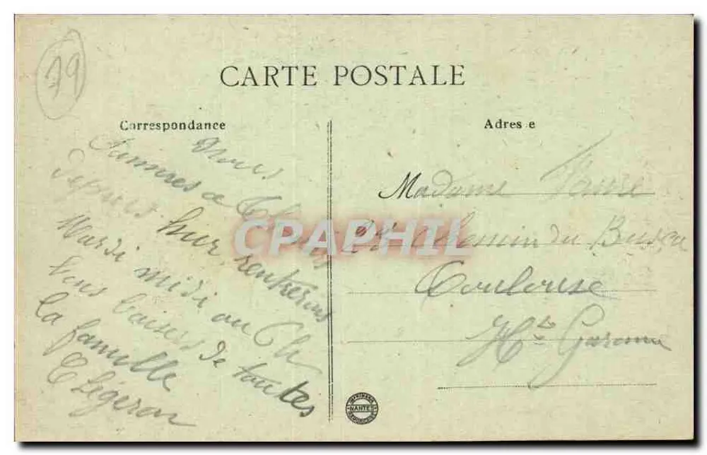 Thouars (D.S.) - A Porta do Prévôt (Noroeste) — Construção do XIIIº século — Dando-Berry, n°21 - Verso