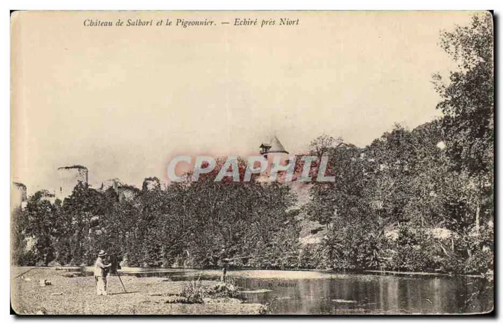Schloss Salhart und der Taubenschlag — Échiré bei Niort - Vorderseite