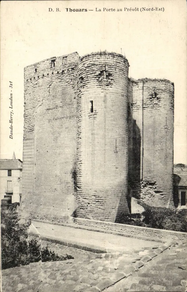 Thouars — A Porta do Prévôt (Nordeste) — Dando-Berry, Loudun - 321 - Frente