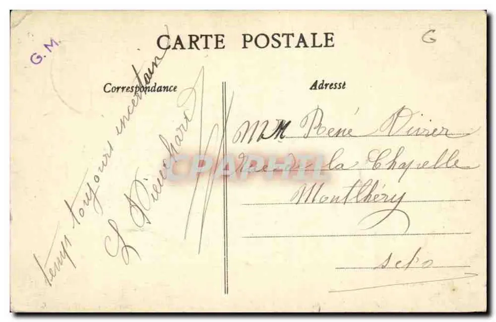 Thouars (Deux-Sèvres) - A Sala das Festas — Poupin, Mortagne, n°3043 - Verso
