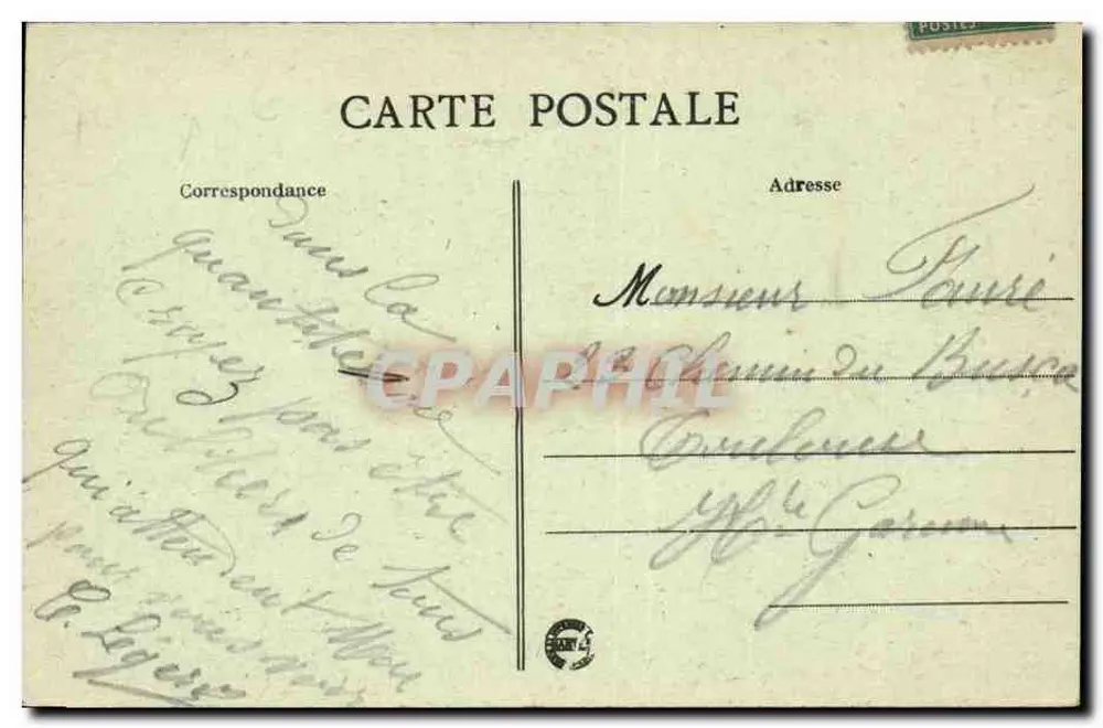 Thouars (D.-S.) — Hotel des Präsidenten-Tyndo — Schule für junge Mädchen — A. Ganne, Verlag - Rückseite