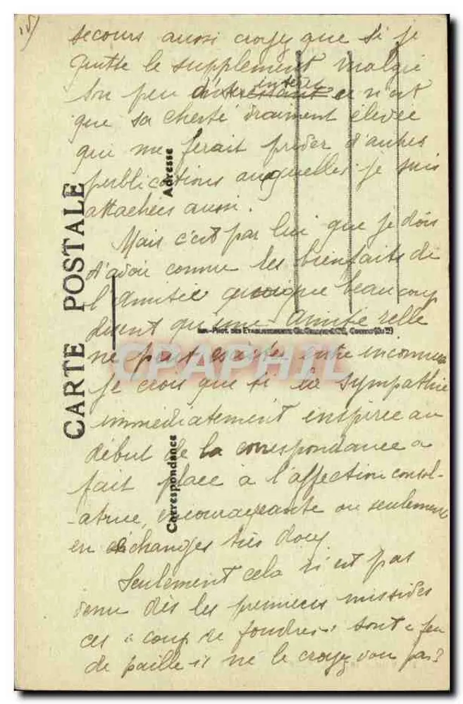 Castello di Bonneuil (XVe secolo), vicino a Melle (Deu) — Th. Montazeau, editore, Melle - Verso