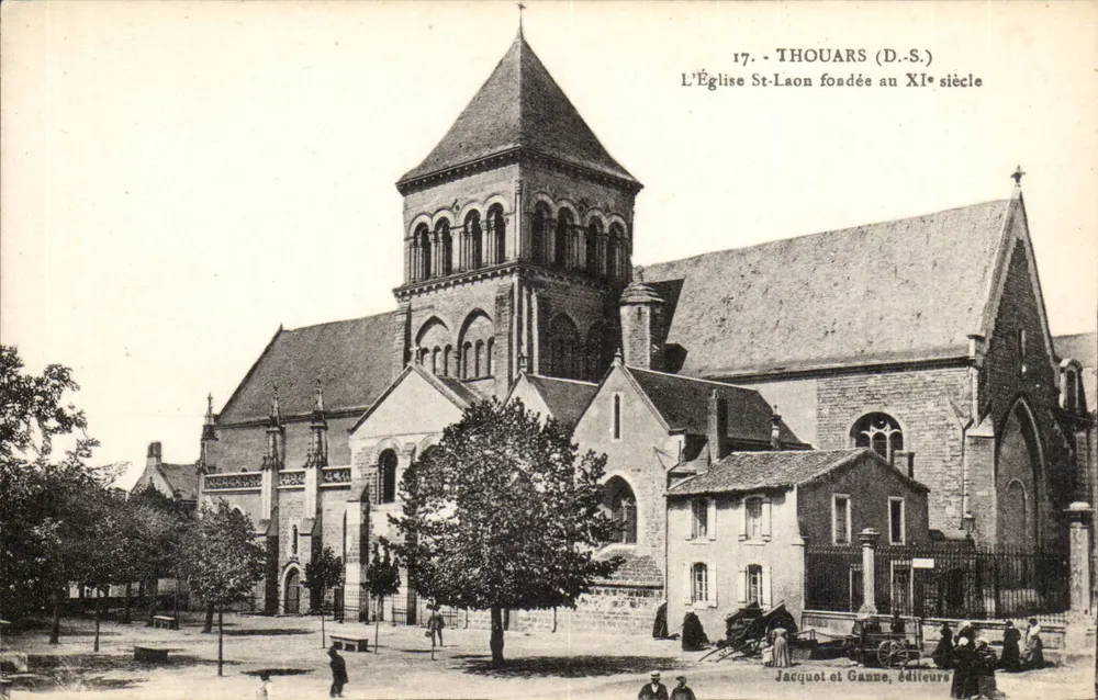 Thouars (D.S.) — Die Kirche St-Laon, gegründet im 11. Jahrhundert — Jacquot et Ganne, Verleger - Vorderseite