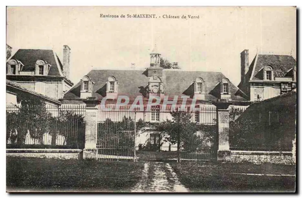 Em torno de St-MAIXENT - Castelo de Verré - Frente