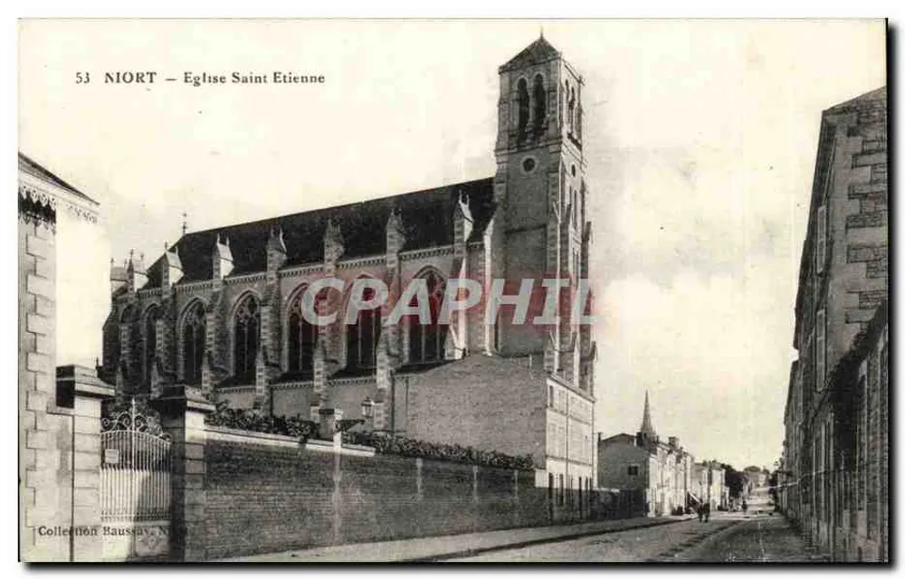 Niort — Église Saint-Étienne — Collection Raussay, N° 53 - Awers