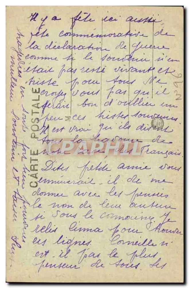 Niort — A Igreja de Nossa Senhora — Editor Max Alzina, n° 214 - Verso