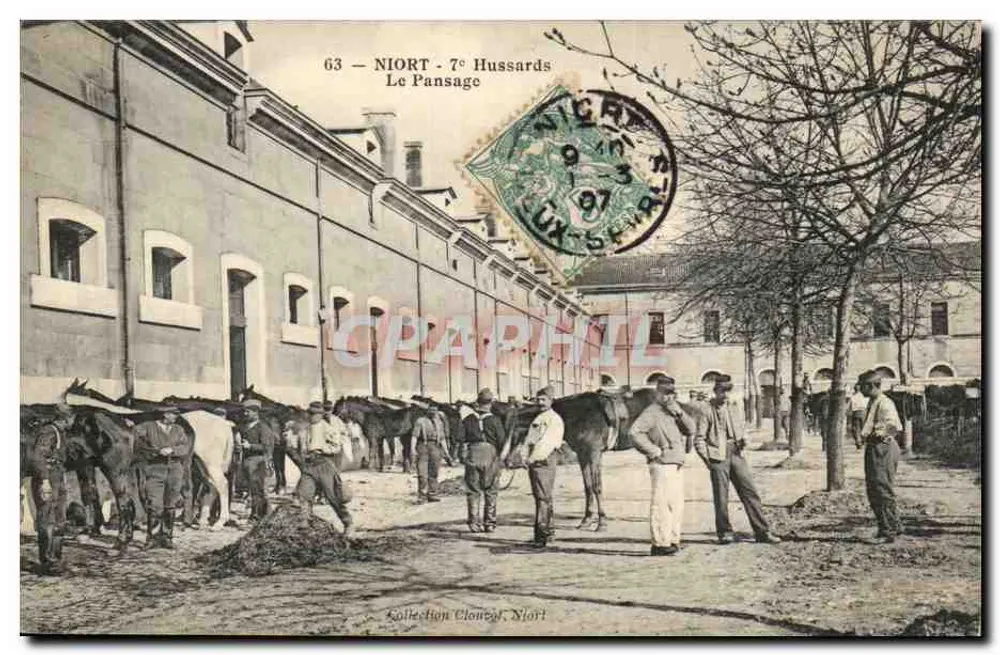 Niort - 7. Husaren - Das Pansage - Vorderseite