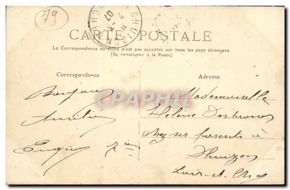 Niort - 7. Husaren - Das Pansage - Rückseite