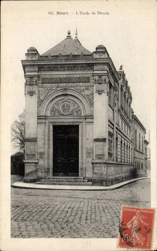 Niort — Szkoła Rysunku — Wydawca: Goupil & syn, nr 165 - Awers
