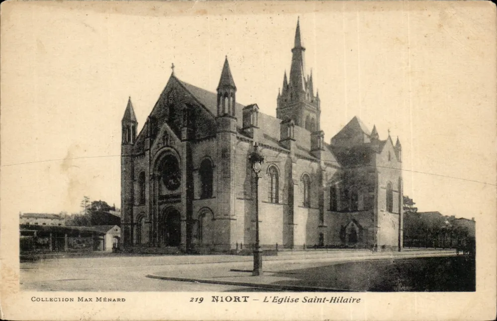 Niort — A Igreja de São Hilário — Coleção Max Ménard n°219 - Frente