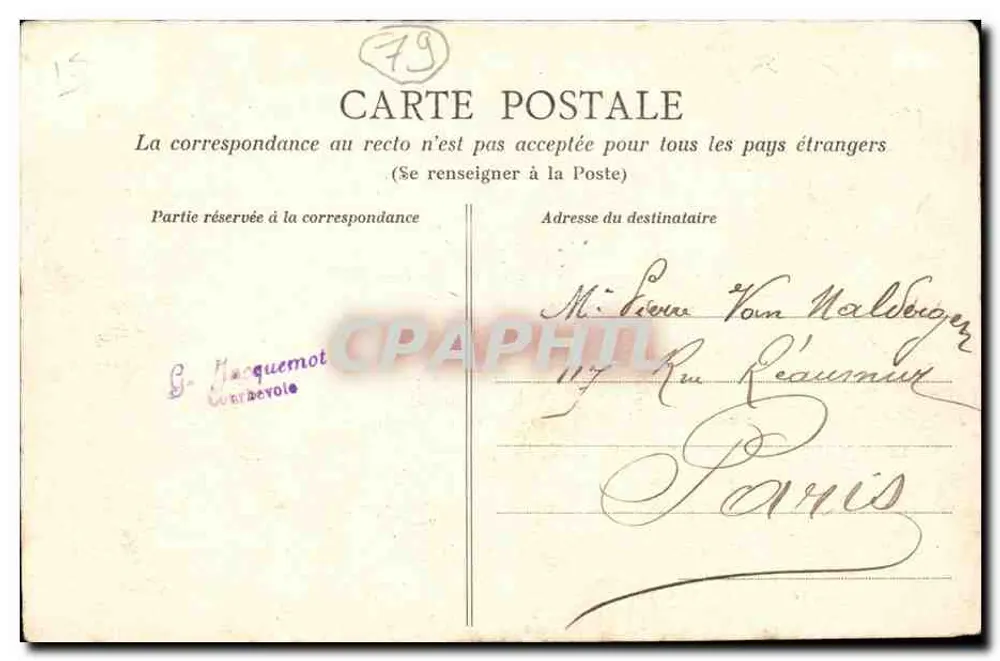 Niort - A Sèvre. Ponte-Main — editor N. Alix, Tab. Jornais Niort, n°35 - Verso