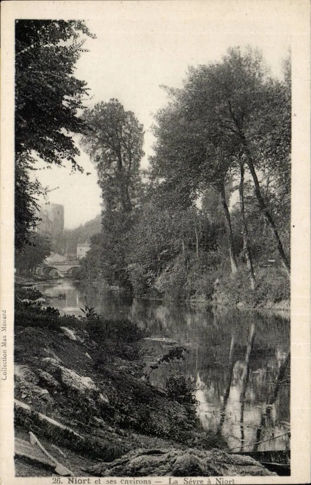 Niort und seine Umgebung — Die Sèvre bei Niort — Sammlung Max Menard - Vorderseite
