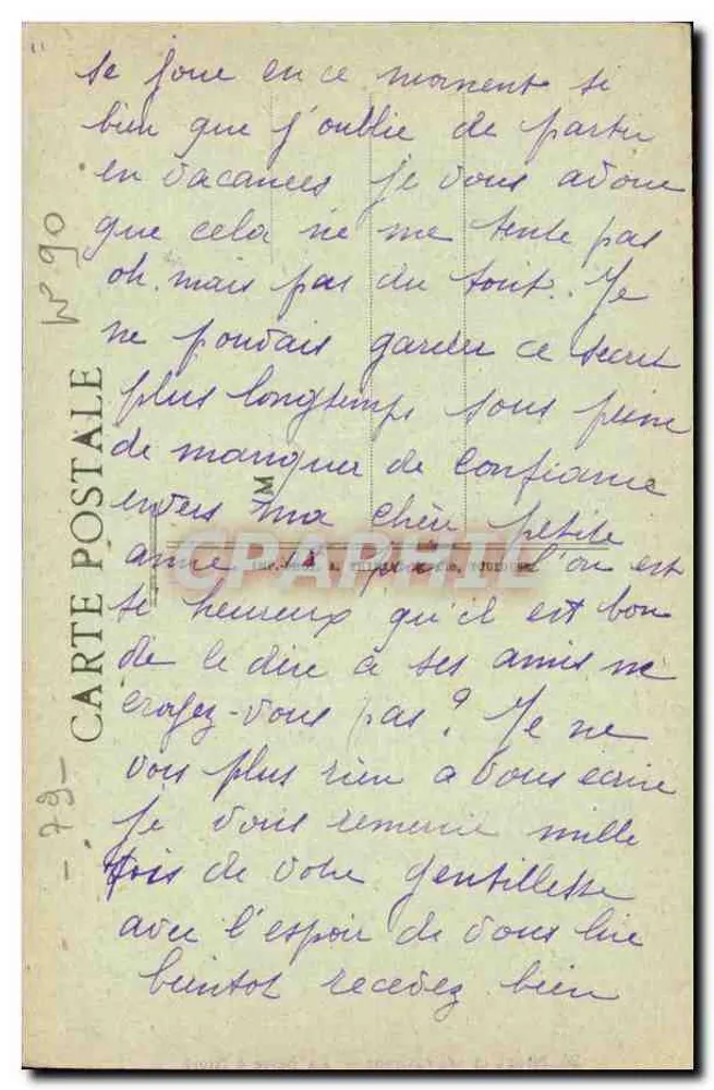 Niort und seine Umgebung — Die Sèvre bei Niort — Sammlung Max Menard - Rückseite