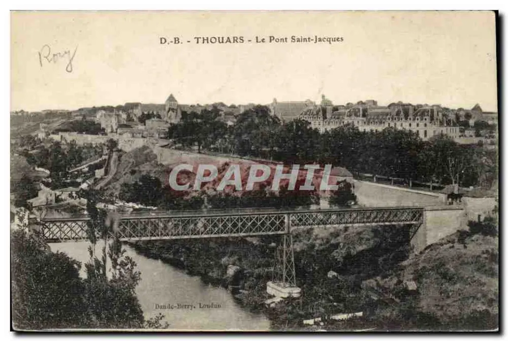 Thouars - O Ponte São Jacó — Dandé-Berry, Londres — editor Rony - Frente
