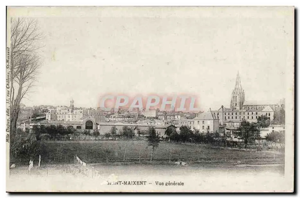 Saint-Maixent — Vista geral — Srta. Duvay, editora, 33, rue Chilton, Saint-Maixent - Frente