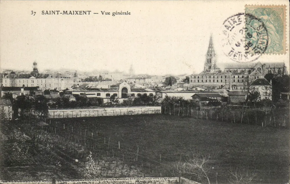 Saint-Maixent — Widok ogólny — wydawca nieznany, nr 37 - Awers