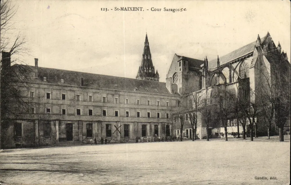 St-Maixent - Cour Saragosse — Gandin, edição n°123 - Frente
