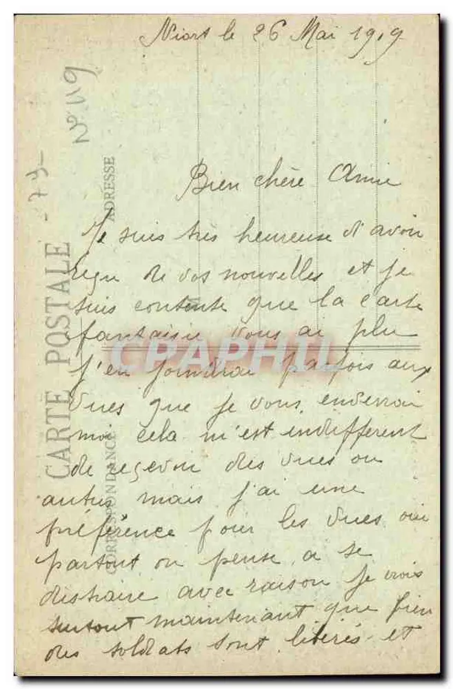 Ao redor de SAINT-MAIXENT — Vale do Puits d'Enfer — Editor não identificado, número de série não visível - Verso