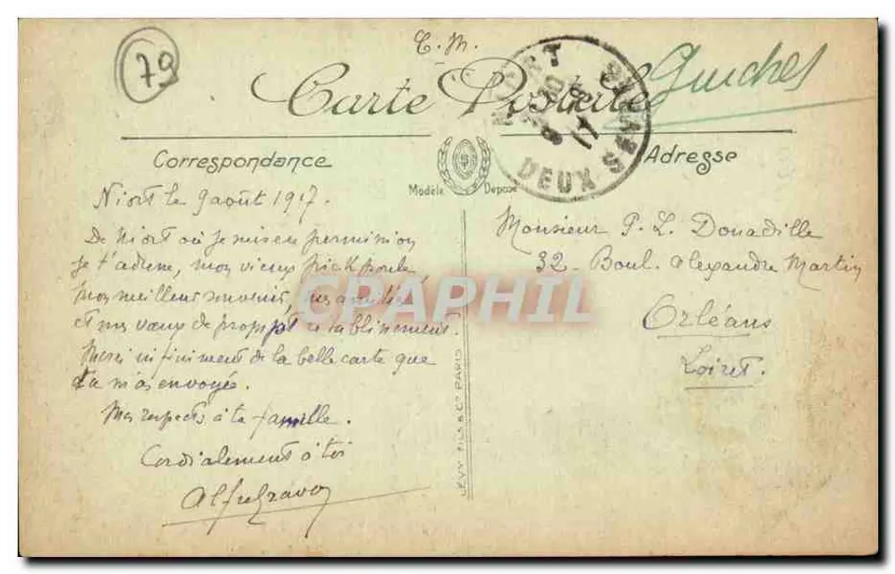 Niort — Interior de Saint-Étienne — L.L. - Verso