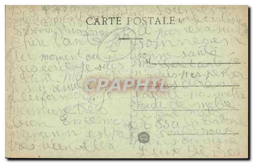 Saint-Maixent — Templo Protestante — J. Gaudin, edit. - Verso