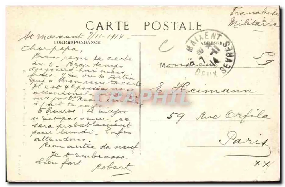 St-Maixent — Puy d'Enièrt — Gaudin, wyd. nr 46 - Rewers