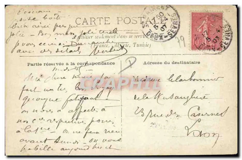 St Maixent — Escola Militar — Vista Geral — Fot. Lacaze - Verso