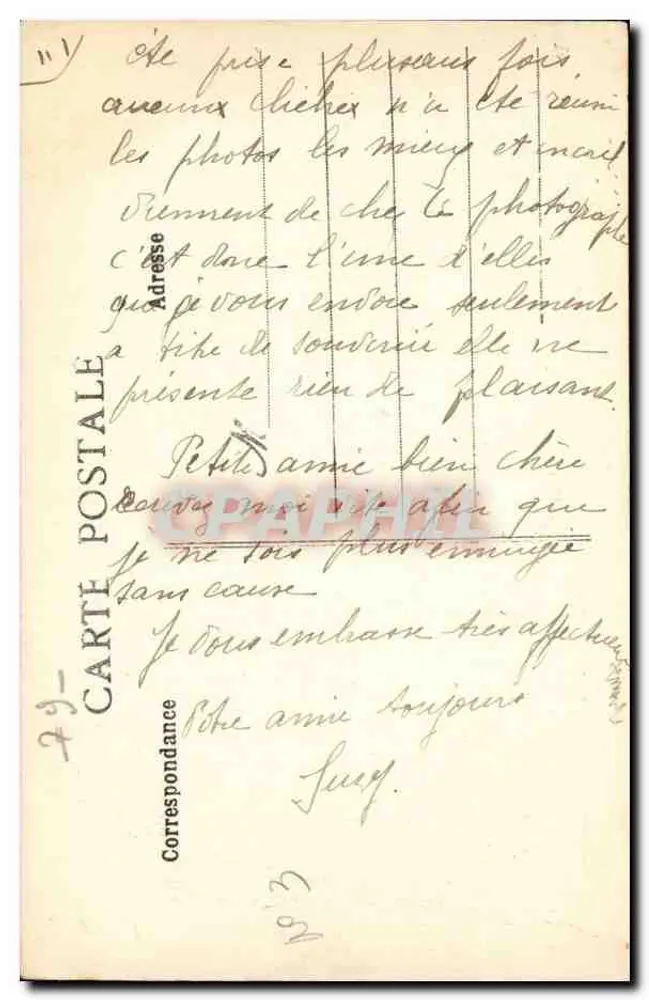Mazieres-en-Gatine — Die Jungen-Schule — Cordier & Cie, Parthenay - Rückseite