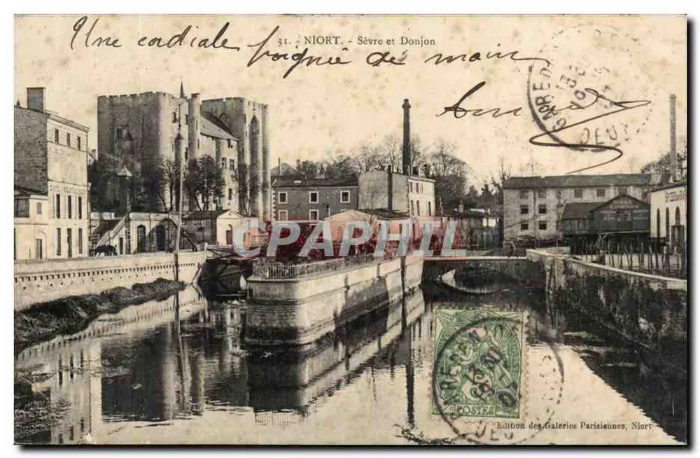 Niort - Sèvre e Donjon — Edição das Galeries Parisiennes, Niort, n°31 - Frente