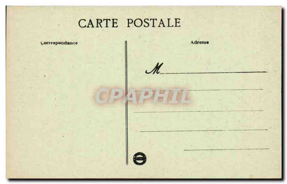 Thouars (D.S.) - Hotel des Präsidenten-Tyndo - Schule für junge Mädchen — A. Ganne, Verlag - Rückseite