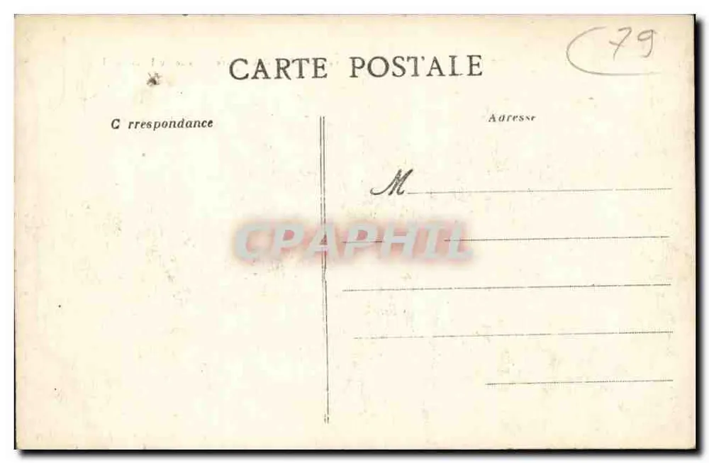 Niort (Deux-Sèvres) — Visão do Jardim da Brèche — N. Allo, pap. tab. jornais, Niort - Verso
