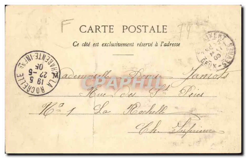 Saint-Maixent — Monumento ao Coronel Denfert-Rochereau — Coleção Blanchemon - Verso