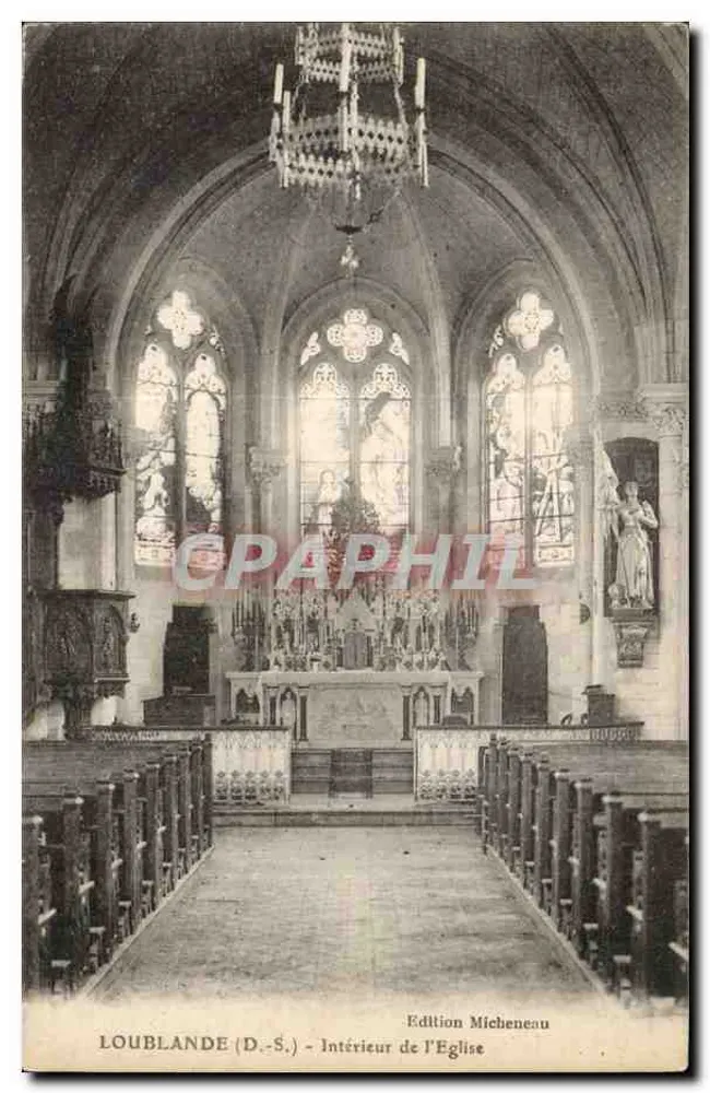 Loublande (D.-S.) — Interior da Igreja — Edição Micheneau - Frente