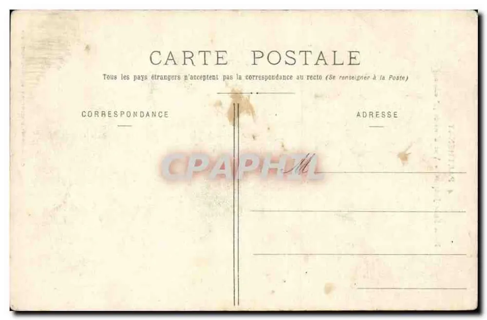 Parthenay — Poort Saint-Jacques — Invoeging (6e editie) — Cliché Lahore, Collectie A. Bourdeau - Achterkant