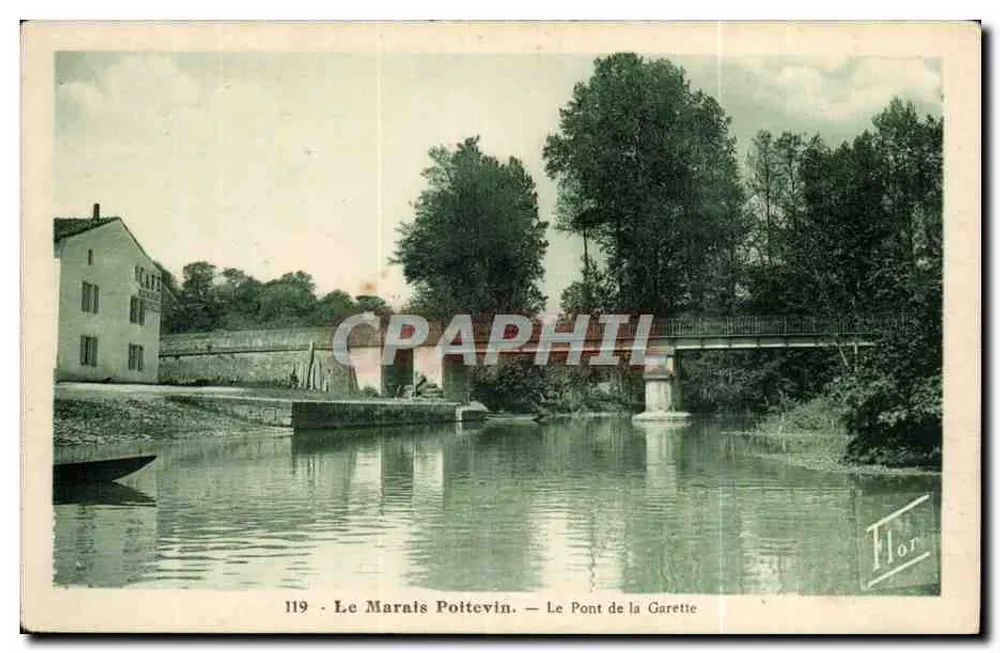 Der Marais Poitevin — Die Brücke von La Garette — Flor - Vorderseite