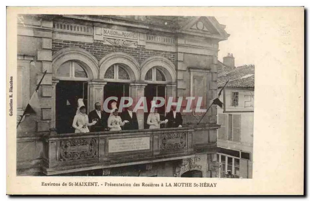 Um St-MAIXENT - Präsentation der Rosen in LA MOTHE ST-HÉRAY — Postamt - Vorderseite
