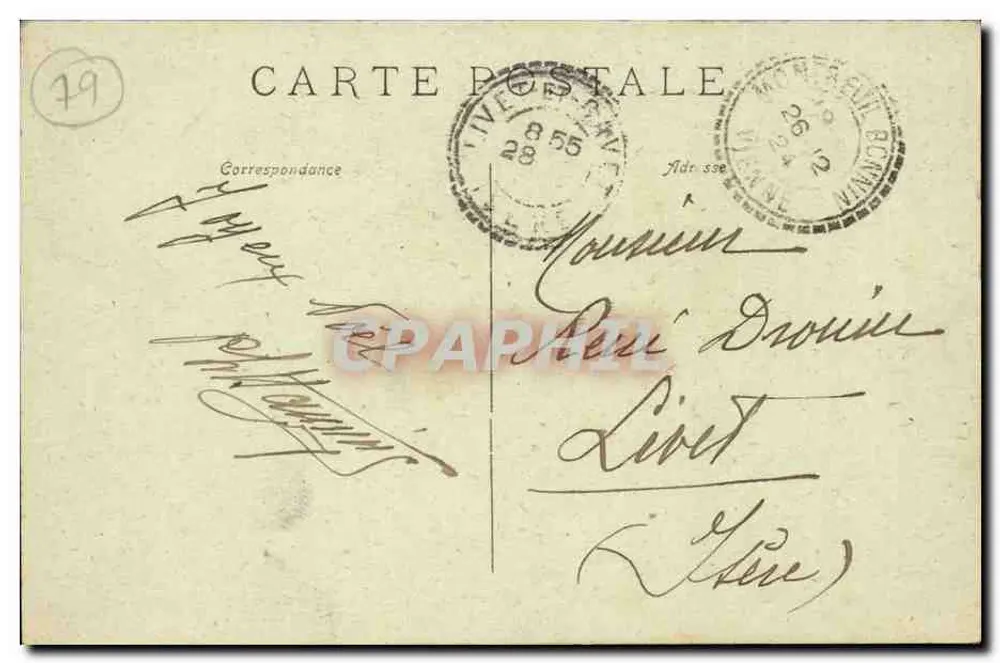 Um Parthenay — Dorf Hochzeit, eine Doppelhochzeit — Cliche-Rivière, Col. Cordier, 11. Ausgabe - Rückseite