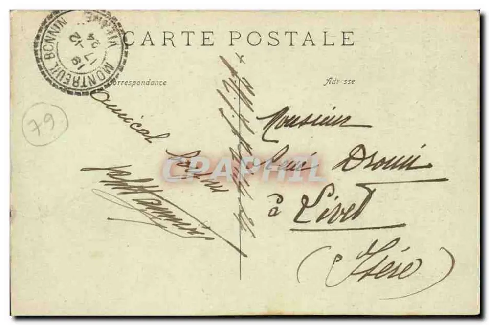 Um Parthenay — Dorf Hochzeit, eine Doppelhochzeit — Cliché Rivière, Col. Cordier, 11. Ausgabe - Rückseite