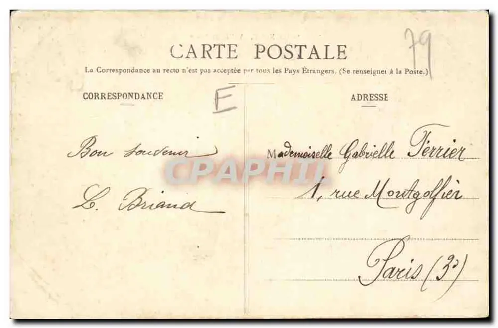 St-Maixent - Vale da Sèvre — Edição E. Blancthon - Verso