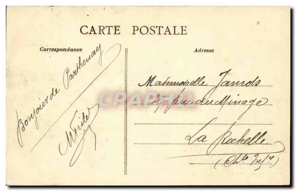 Deux-Sèvres - 17 - PARTHENAY - Allgemeiner Blick vom Pont-Neuf — E. Céardier, Athénaïs Verlag, Reproduktion verboten - Rückseite