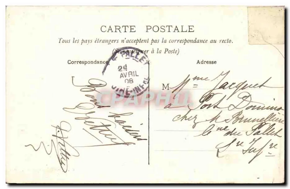 Niort - Ponte Main - Igreja de Saint-Étienne — N. Alis Pap.-Tab.-Jornais, Niort - Verso