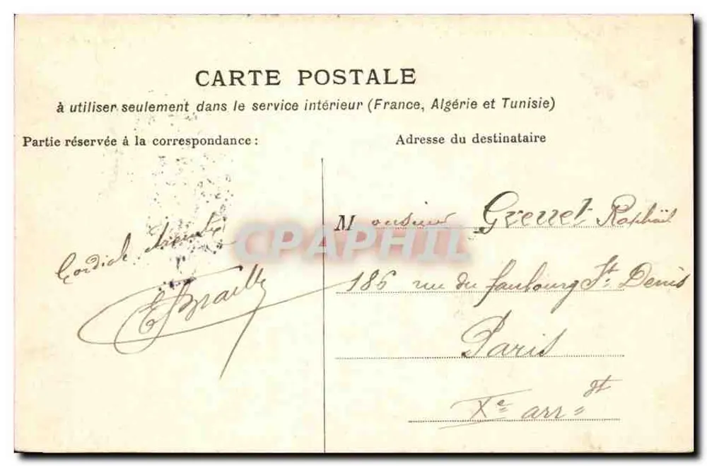 Niort — Hotel de Ville — Editado por V. G. - Verso