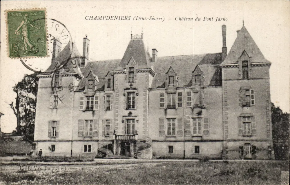 Champdeniers (Leux-Sévres) — Castelo do Pont Jarno — Ed. Yve Bourguel - Frente
