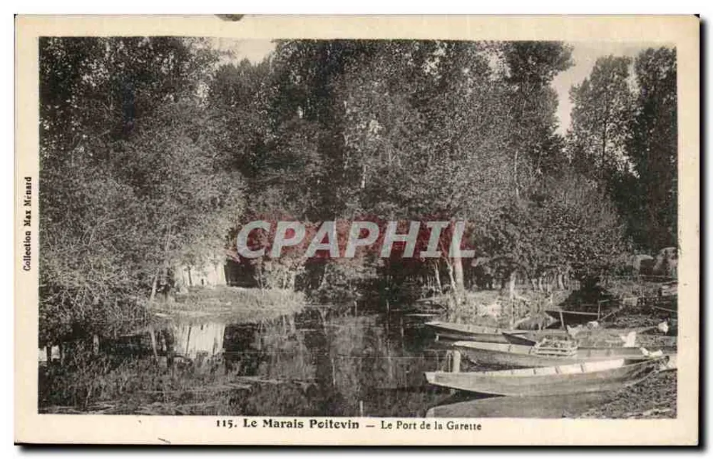 Le Marais Poitevin — Le Port de la Garette — Sammlung Max Ménard Nr. 115 - Vorderseite