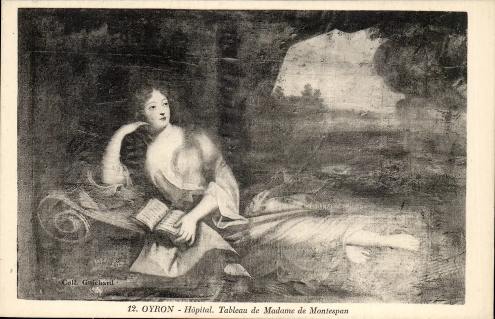 Oyron - Krankenhaus. Portrait der Madame de Montespan — Sammlung Guichard, n°12 - Vorderseite