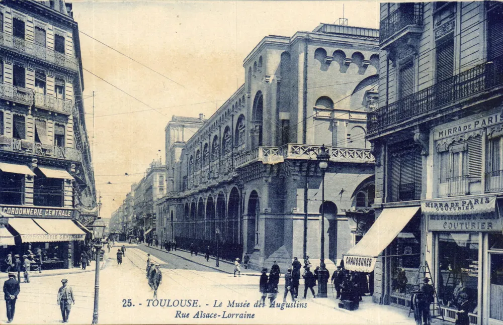 Toulouse - Das Museum der Augustiner - Straße Alsace-Lorraine — unbekannter Verleger, Nr. 25 - Vorderseite